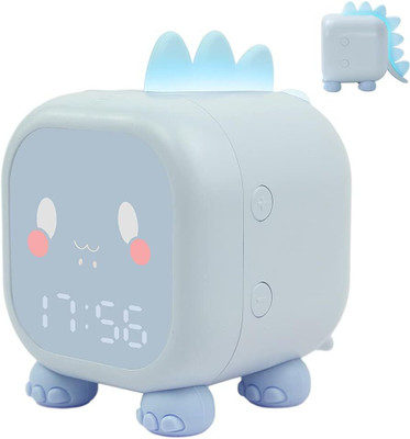 X88 Pro Digital LED Clock: Adorable Children Dinosaur Alarm Clock Large-Screen, Voice-activated Clock