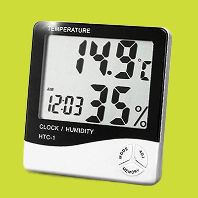 YOGI-TECH Digital White Clock