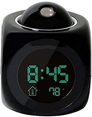 Rosario Digital Black Clock
