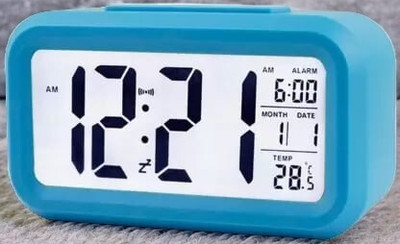 Kridixmart Digital Blue Clock