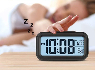 PORMONO Digital Black Clock