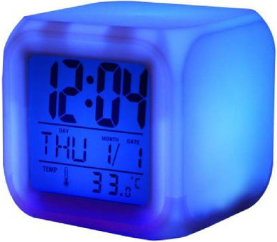 SIOPAWORLD Digital Multicolor Clock