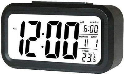 MK MART Digital Black Clock