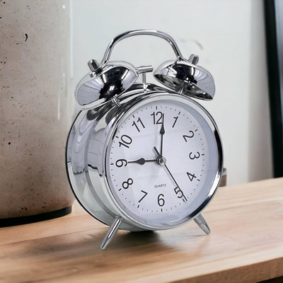 SHREESHAYAMTRADER Analog Silver Clock