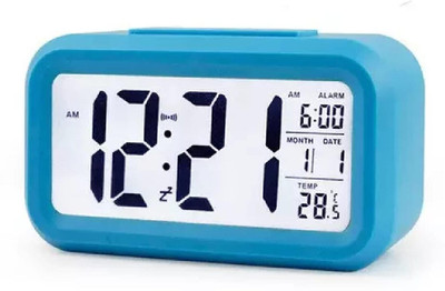 Nxz Digital Digital Blue Clock