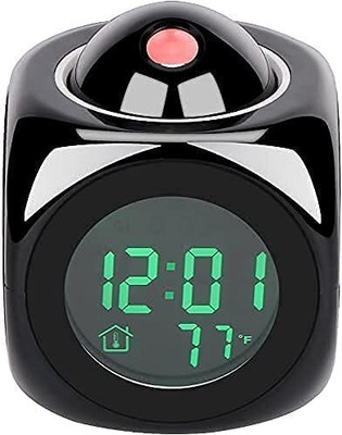 VOLTegIC Digital Black Clock