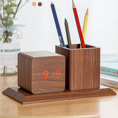NXZ Digital Brown Clock