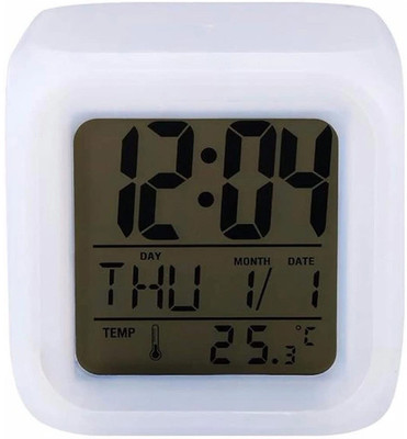 RECTITUDE Digital White Clock