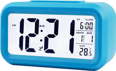 omkarzone Digital Blue Clock