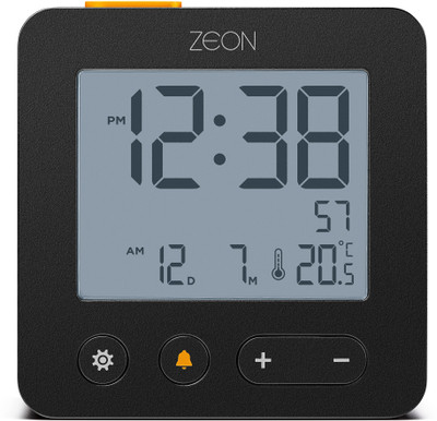 Zeon Digital Black Clock