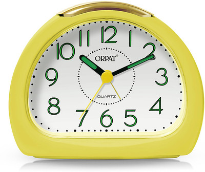 ORPAT Analog Yellow Clock