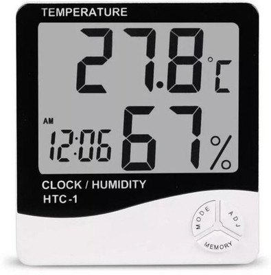 dinojames Digital White, Black Clock