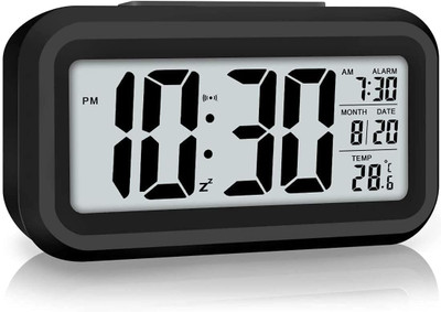 Prim Enterprise Digital Black Clock