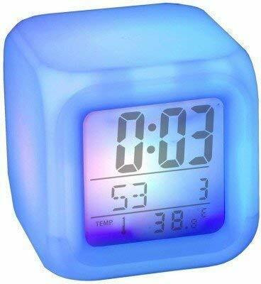 GVJ TRADERS Analog-Digital MALTI COLOR Clock