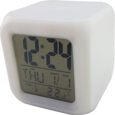 Triofextech Digital MultiColour Changing Table Clock