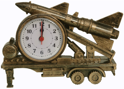 JMALL Analog Brown Clock