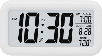 fmzone Digital White Clock