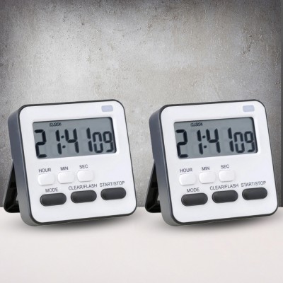 YELONA Digital Black Clock