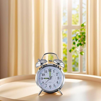 KRUNAL ENTERPRISES Analog Silver Clock