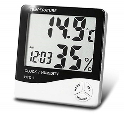 omkarzone Digital White Clock