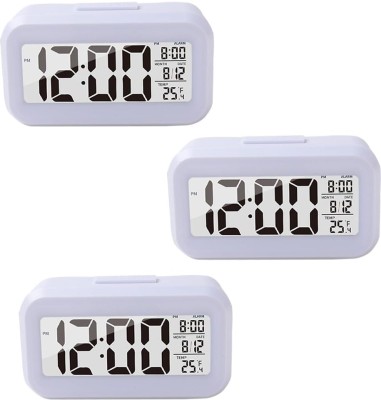 KUBER INDUSTRIES Digital White Clock