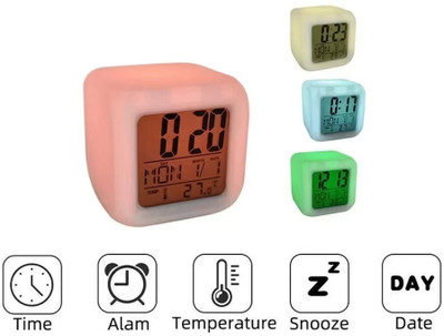 RECTITUDE Digital White Clock