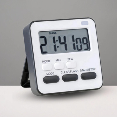 YELONA Digital Black Clock