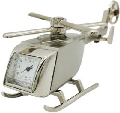 Nxz Digital Analog Silver Clock
