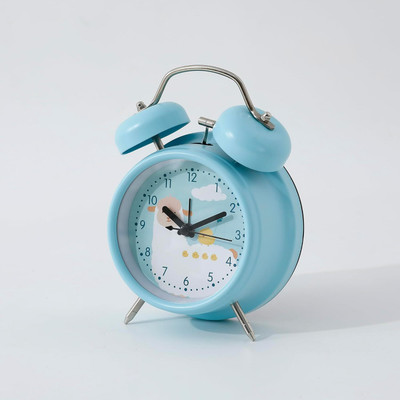 KUBER INDUSTRIES Analog Baby Blue Clock
