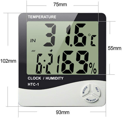 Tiknix Digital Multicolor Clock