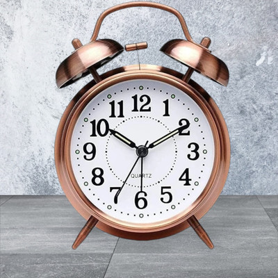 ONEKLIK Analog Silver Clock