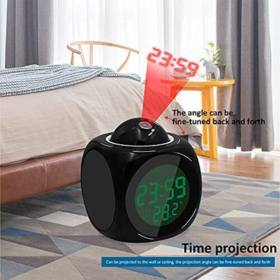 ZWINKO Digital Black Clock
