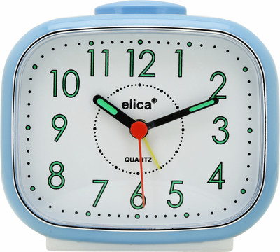 Elica Analog Light Blue Clock