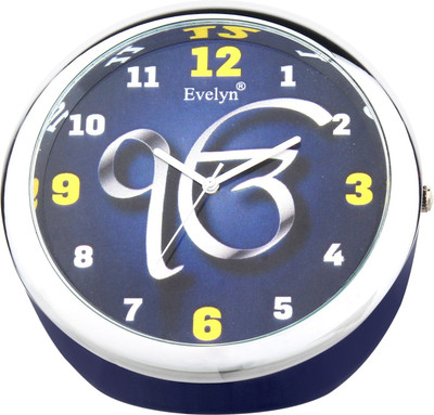 Evelyn Analog Blue Clock