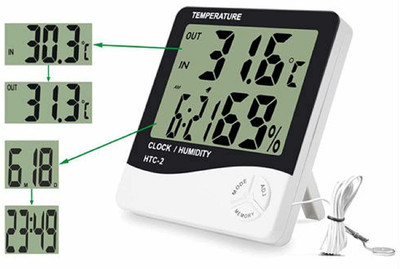 Fulkiza Analog-Digital Multicolor Clock