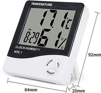 RHONNIUM Digital White Clock