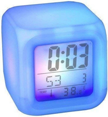 Kinzi Analog-Digital Blue Clock