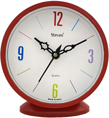 steven quartz llp Analog Red Clock