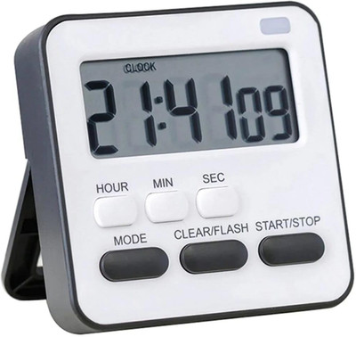 VKR Digital White Clock