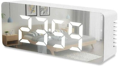 One23POP Digital Silver Clock
