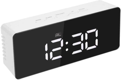 RHONNIUM Digital Black Clock