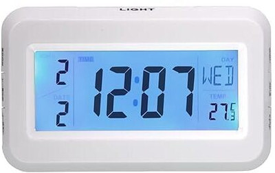 DRUMSTONE Digital White Clock