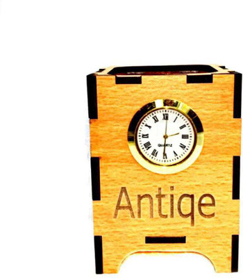 MAGINATO Analog Brown Clock