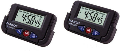 ERHIndia Digital Black Clock