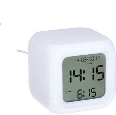 mansa solutions Digital White Clock