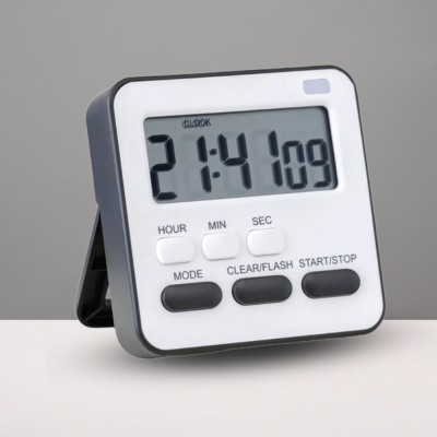 YELONA Digital Black Clock