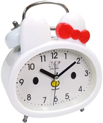 Crackles Analog White Clock
