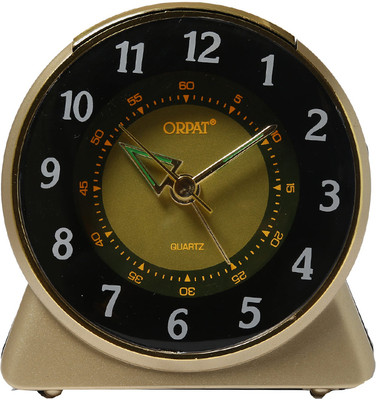 ORPAT Analog Gold Clock