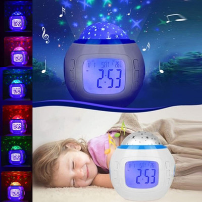 RHONNIUM Digital Multicolor Clock