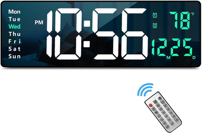 VGmax Digital Green Clock